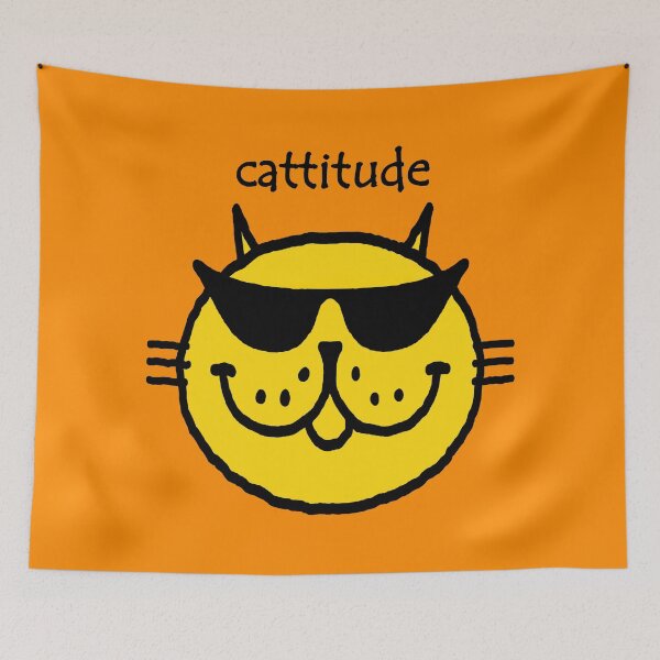 Item preview, cattitude designed and sold by RawSunArt.