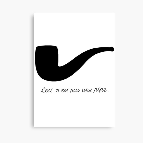 La trahison des images (The Treachery of Images) Canvas Print