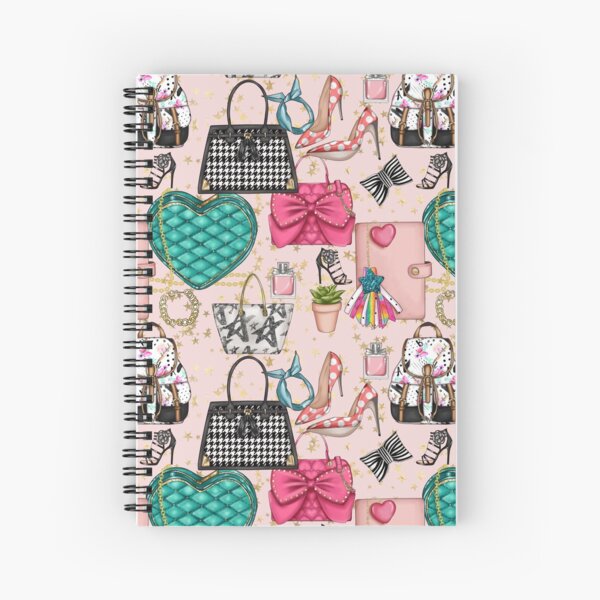 Item preview, bags and bows and shoes accessories seamless repeat pattern designed and sold by sarahedgecumbe.