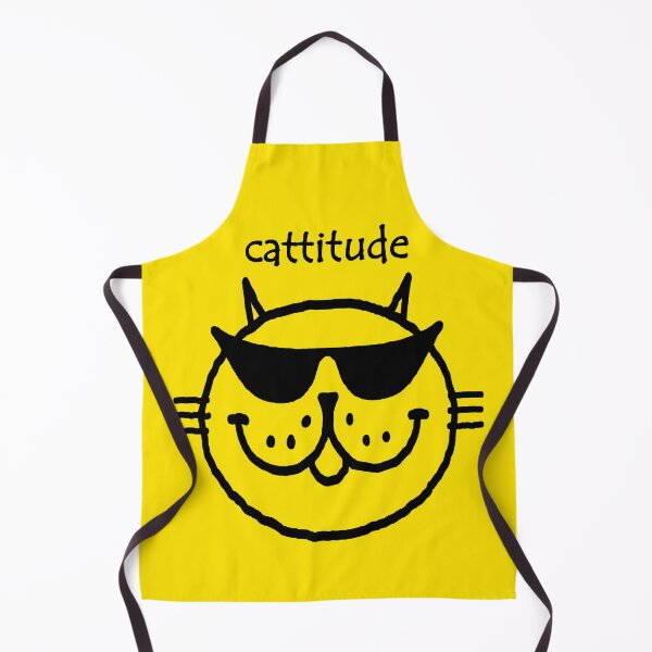 Item preview, cattitude. (black outline) designed and sold by RawSunArt.