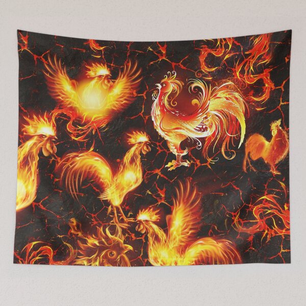 Item preview, Roosters chicken sun fire lover designed and sold by linhkaphung.