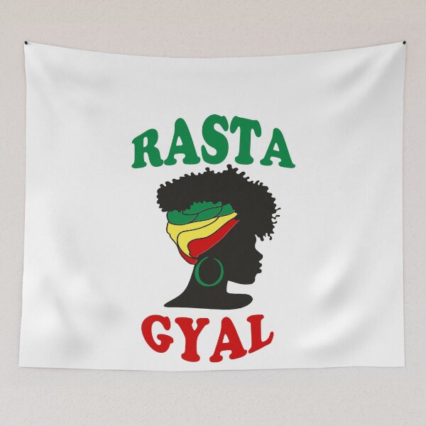 Item preview, Rasta Gyal Jamaican Patois Slang for "Rasta Girl" Reggae Rasta Colors designed and sold by RastaColors.