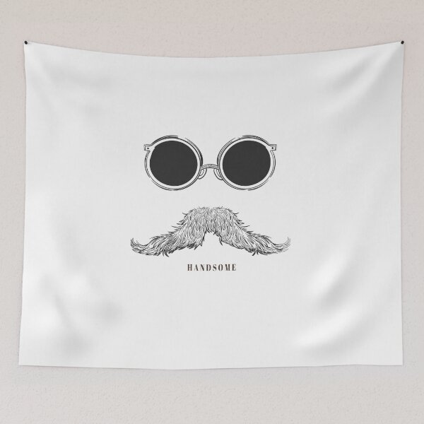 Item preview, handsome, mustache, glasses, man, Flex, design designed and sold by Design-dally.