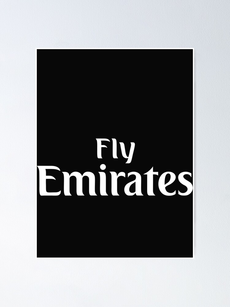 fly emirates logo black