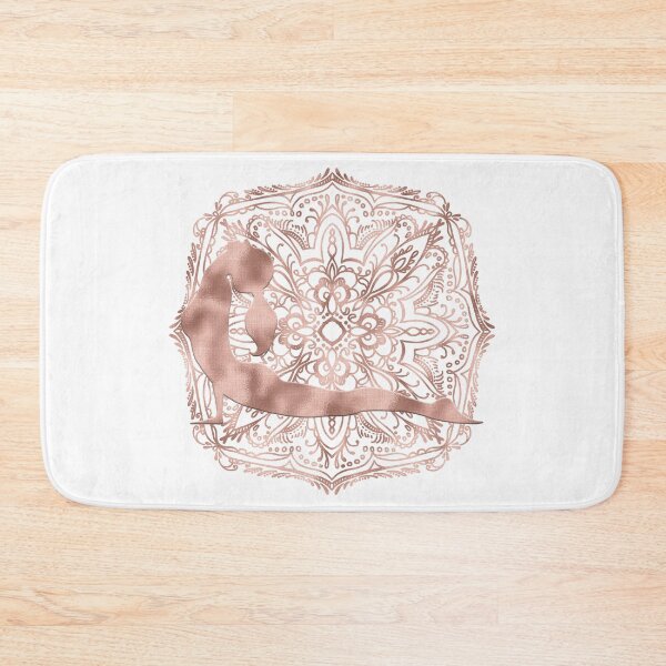 Item preview, Mandala with Cobra Yoga Pose (Rose Gold) designed and sold by squishyrainbow.