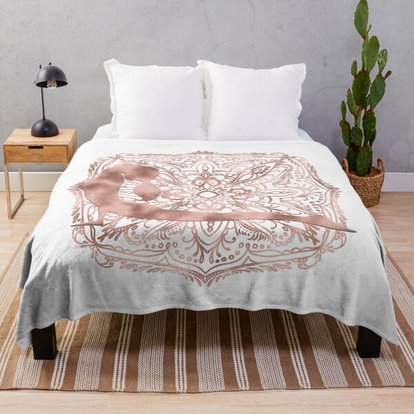 Item preview, Mandala with Cobra Yoga Pose (Rose Gold) designed and sold by squishyrainbow.