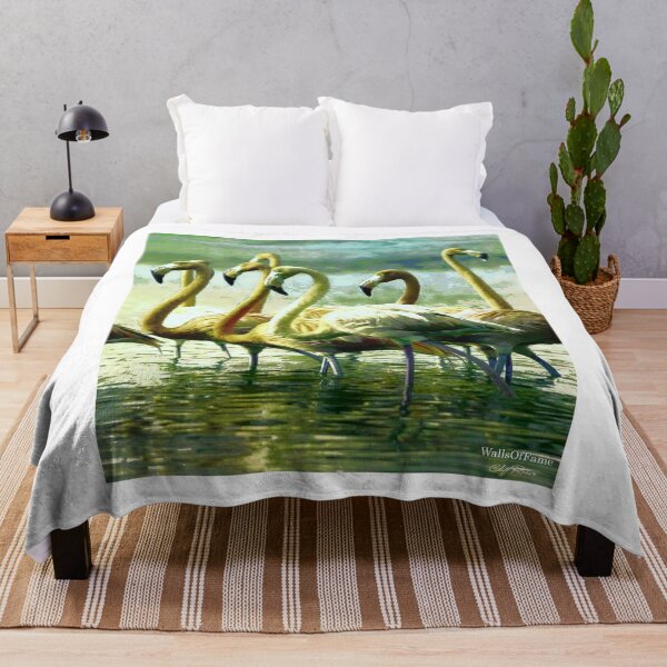Item preview, Flamingos 8 Digital Painting From WallsOfFame designed and sold by WallsOfFameAust.