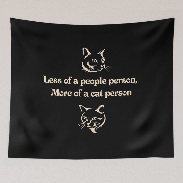 Item preview, Less of a people person, More of a cat person designed and sold by Tranquilarrow.
