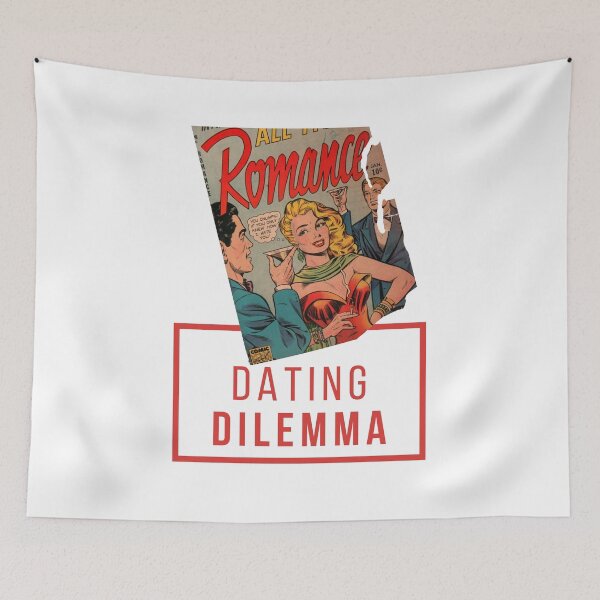 Item preview, DATING DILEMMA | love + romance vintage comic style for lovers of retro  designed and sold by Le Plus Three.