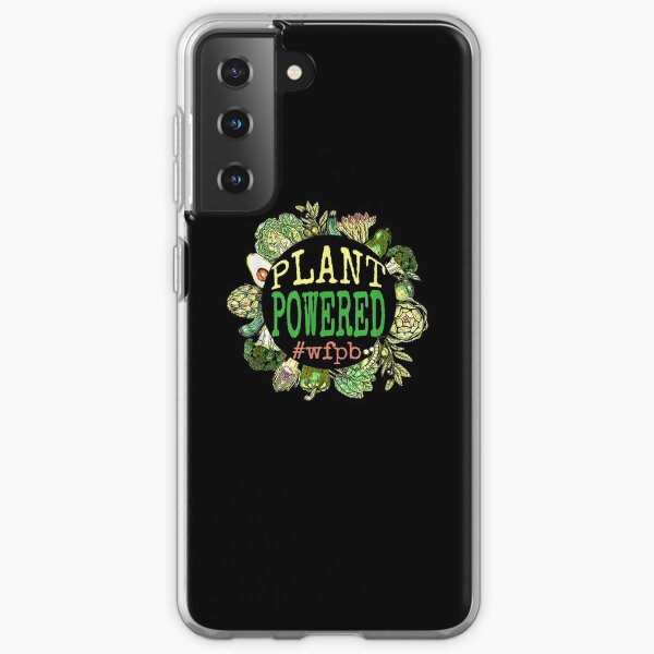 Plant Powered Wfpb Whole Food Plant Based Vegan Graphic Samsung Galaxy Soft Case