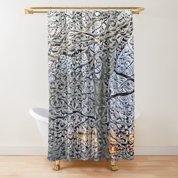 040821dd5 sunset Shower Curtain