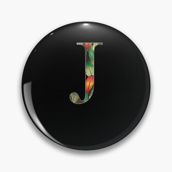 Item preview, Cool Letter J With Peacock Feathers  designed and sold by christinero2.
