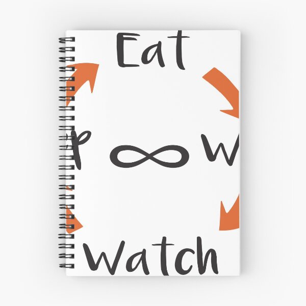 Item preview, Eat Work Watch Sleep loop designed and sold by Venusgreetings.