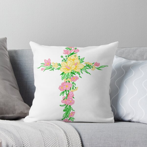 Item preview, Flower cross designed and sold by StickItToYa.