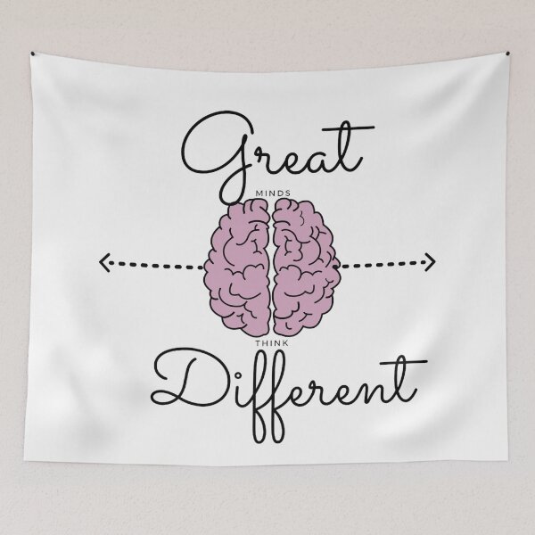 Item preview, Great Minds Think Different  designed and sold by artesiaKT.