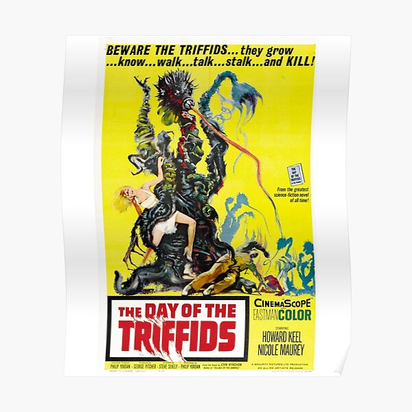 The Day of the Triffids Retro Movie Pop Culture Art Poster