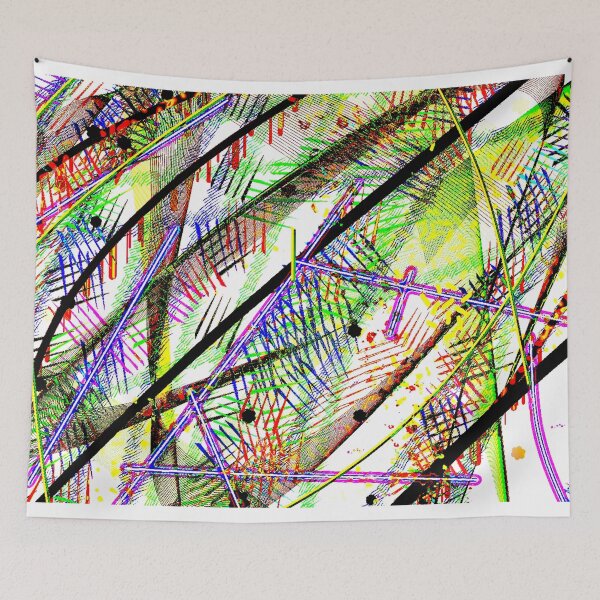 Item preview, Abstract Lines Digital Painting From WallsOfFame designed and sold by WallsOfFameAust.