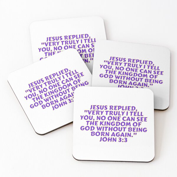 Item preview, Bible Verse John 3:3 designed and sold by Prayingwarrior.