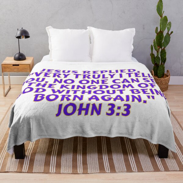 Item preview, Bible Verse John 3:3 designed and sold by Prayingwarrior.