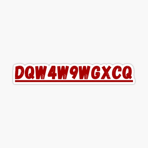 rickroll funny dQw4w9WgXcQ  Sticker for Sale by DragonJake