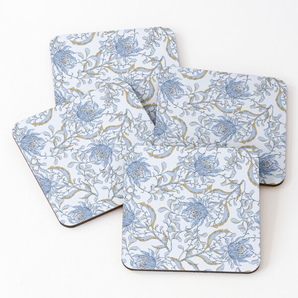 Item preview, Vintage Garden Blue Yellow designed and sold by Sandee ..