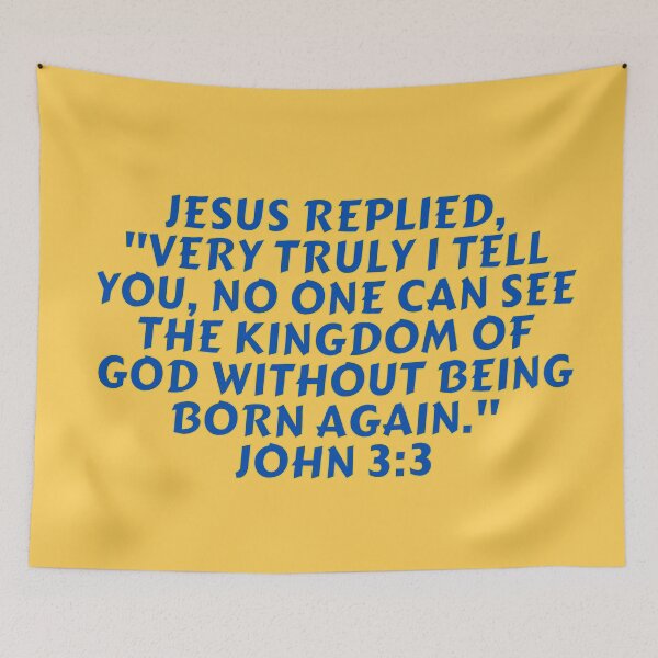 Item preview, Bible Verse John 3:3 designed and sold by Prayingwarrior.