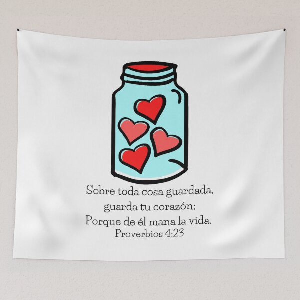 Item preview, Above all else, guard your heart. Proverbs 4:23 designed and sold by Fe-En-Cristo.