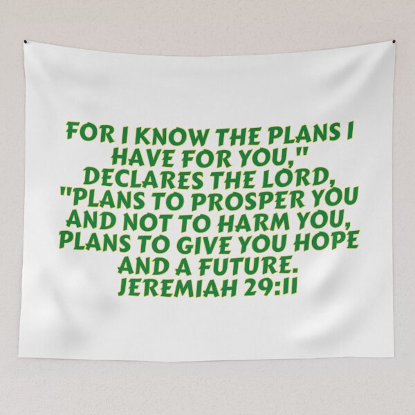 Item preview, Bible Verse Jeremiah 29:11 designed and sold by Prayingwarrior.