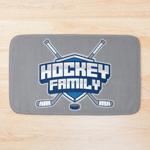 Item preview, Hockey Family (Blue & Gray) designed and sold by johnnyp1975.