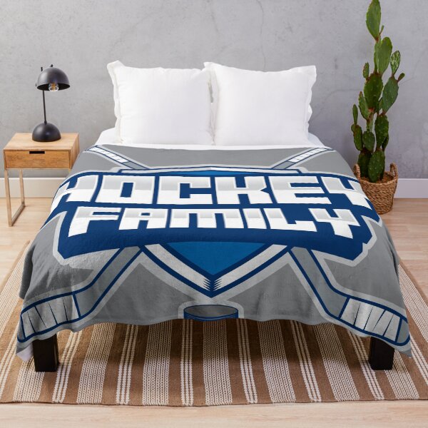Item preview, Hockey Family (Blue & Gray) designed and sold by johnnyp1975.
