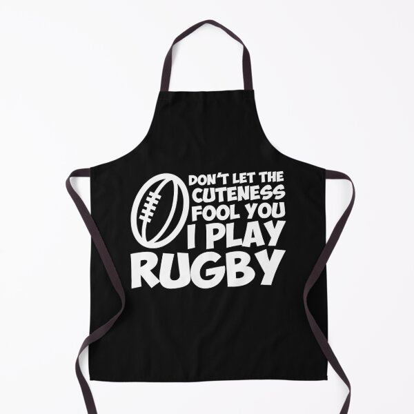 Item preview, Dont Let Cuteness Fool You I Play Rugby Funny Quote designed and sold by bale2014.