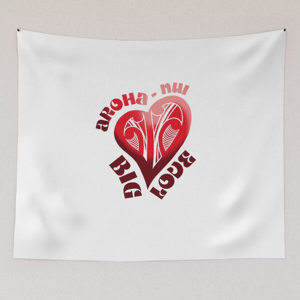 Item preview, AROHA-NUI - Big LOVE (SJB Designs) BLOOD-RED designed and sold by Soybean-Turu.