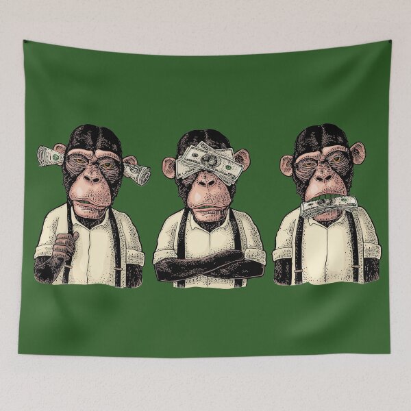 Item preview, 3 wise monkeys Money designed and sold by Inspireaglow.