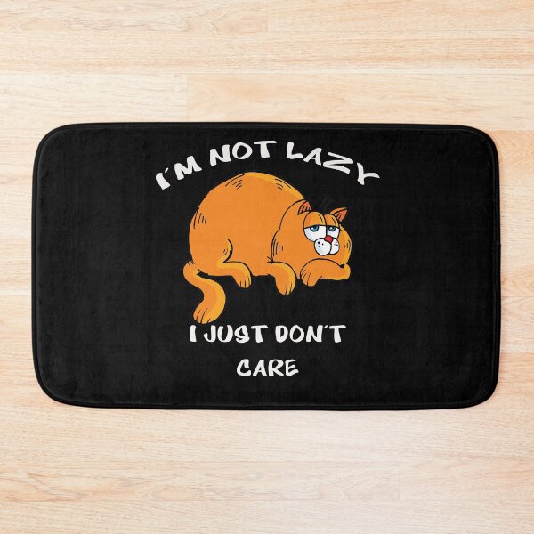 Item preview, I'm Not Lazy I Just Don't Care Cat Shirts and More designed and sold by Jungleful33.
