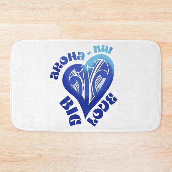 Item preview, AROHA-NUI - Big LOVE (SJB Designs) OCEAN BLUE designed and sold by Soybean-Turu.