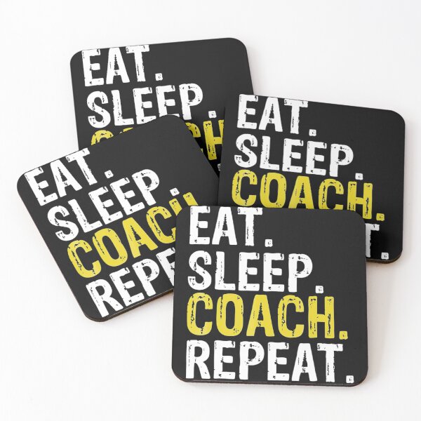 Item preview, Eat Sleep Coach Repeat  designed and sold by bale2014.