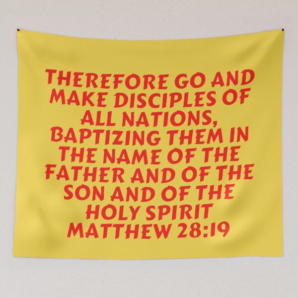 Item preview, Bible Verse Matthew 28:19 designed and sold by Prayingwarrior.