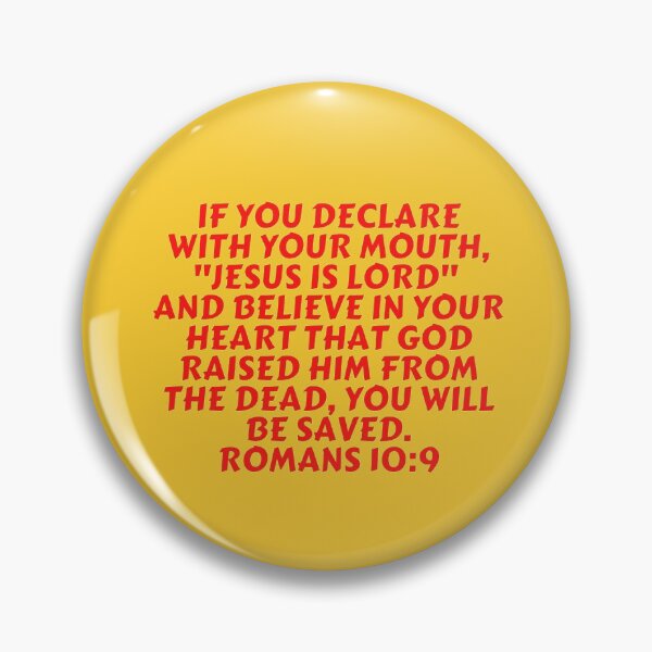 Item preview, Bible Verse Romans 10:9 designed and sold by Prayingwarrior.
