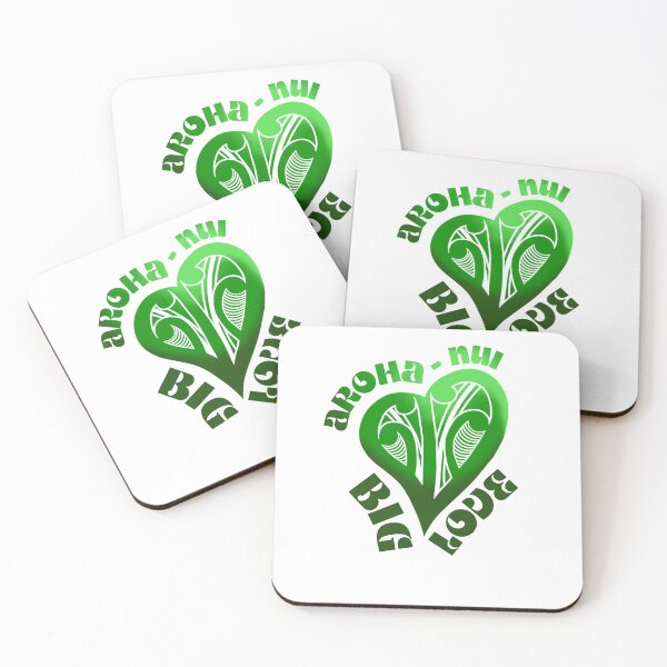 Aperçu de l'œuvre AROHA-NUI - Big LOVE (SJB Designs) JADE GREEN créée et vendue par Soybean-Turu.