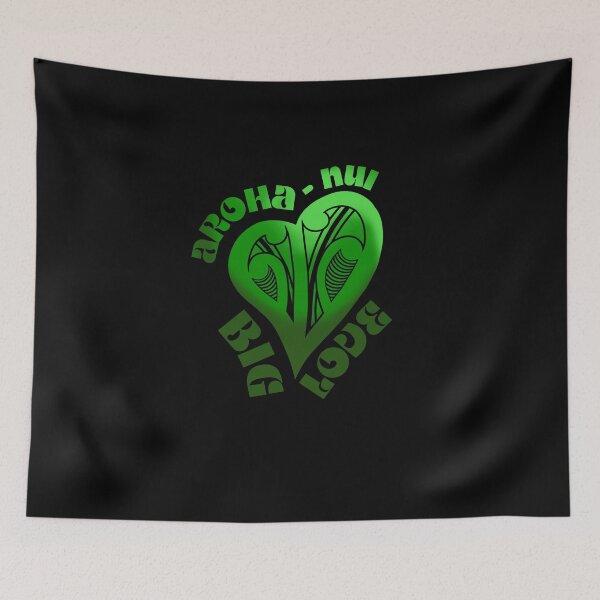 Item preview, AROHA-NUI - Big LOVE (SJB Designs) JADE GREEN designed and sold by Soybean-Turu.