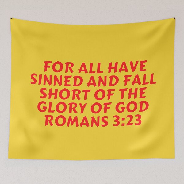 Item preview, Bible Verse Romans 3:23 designed and sold by Prayingwarrior.