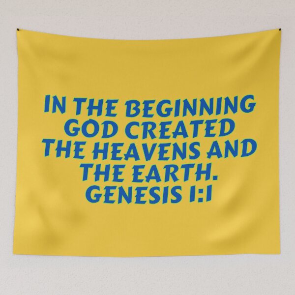 Item preview, Bible Verse Genesis 1:1 designed and sold by Prayingwarrior.
