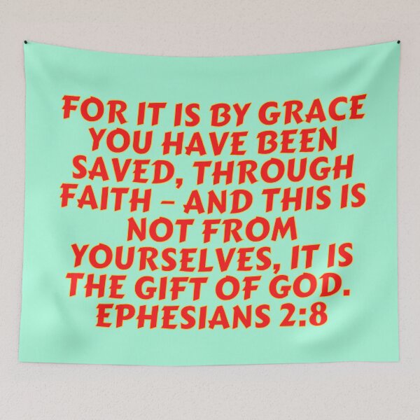 Item preview, Bible Verse Ephesians 2:8 designed and sold by Prayingwarrior.