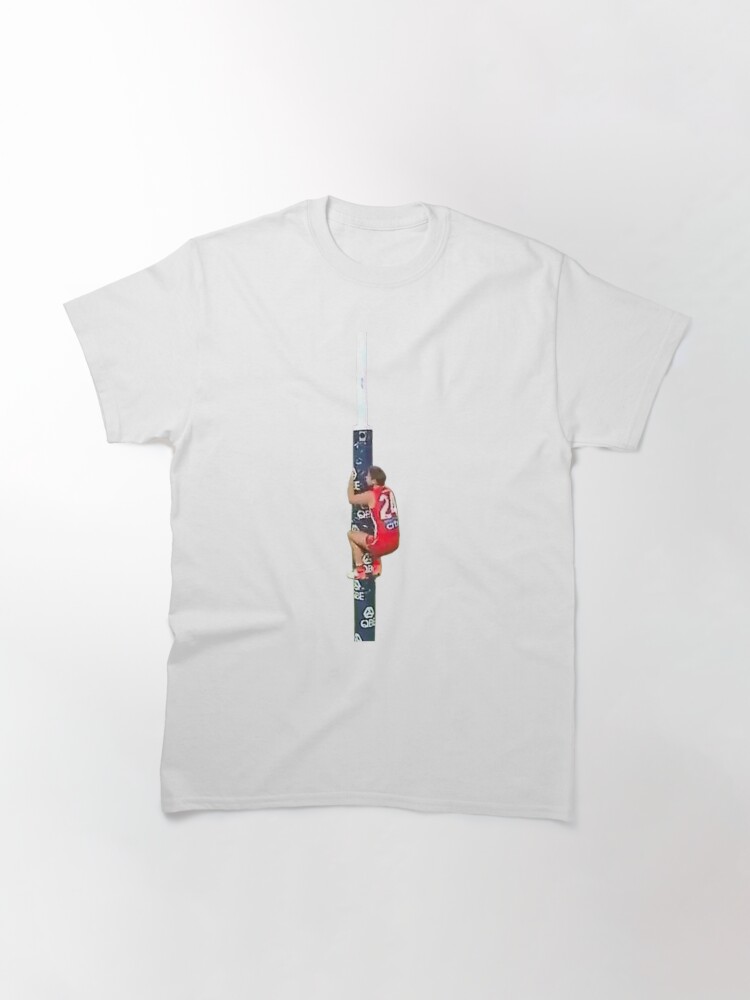 Thumbnail 3 of 7, Classic T-Shirt, Dane Rame climbing for gold designed and sold by theswansblog.
