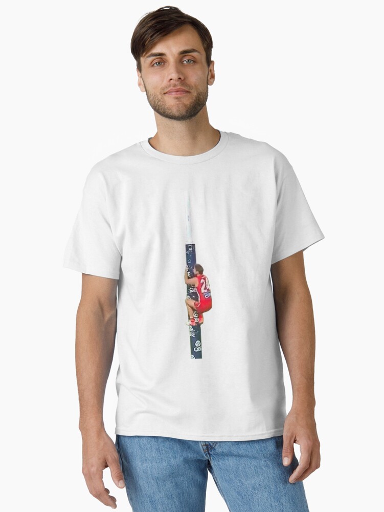 Thumbnail 1 of 7, Classic T-Shirt, Dane Rame climbing for gold designed and sold by theswansblog.