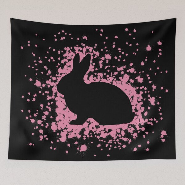 Item preview, Bunny Rabbit Pink Silhouette designed and sold by Lady-Lilac.