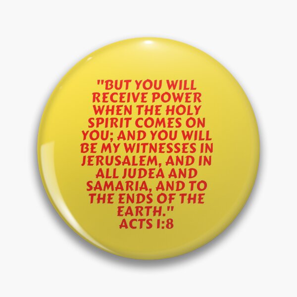 Item preview, Bible Verse Acts 1:8 designed and sold by Prayingwarrior.