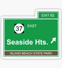 Seaside Heights Exit New Jersey Sticker