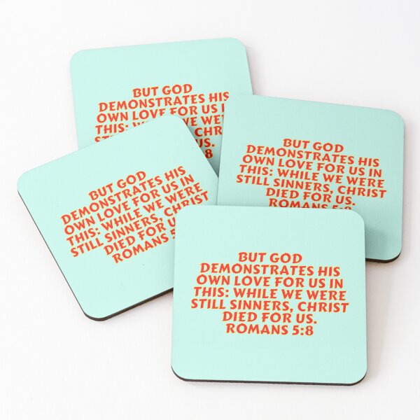 Item preview, Bible Verse Romans 5:8 designed and sold by Prayingwarrior.