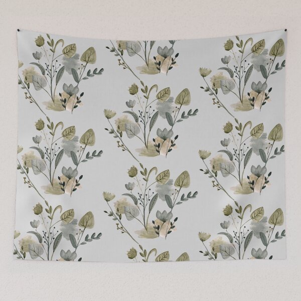Item preview, botanical garden watercolor designed and sold by alviaagnes.